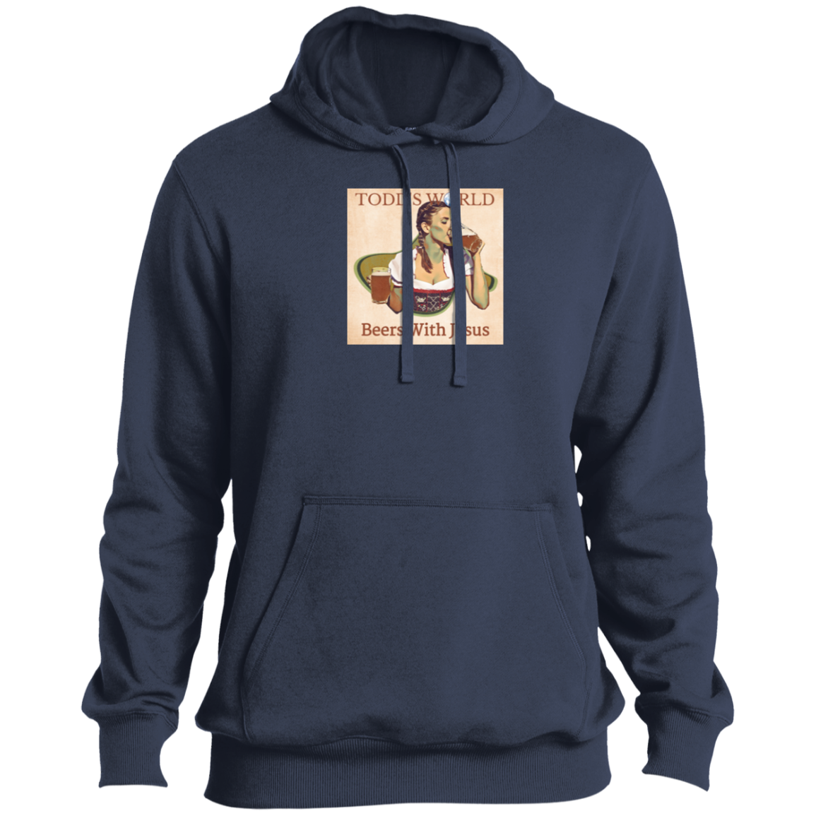 Beers With Jesus Sport-Tek Mens Tall Pullover Hoodie