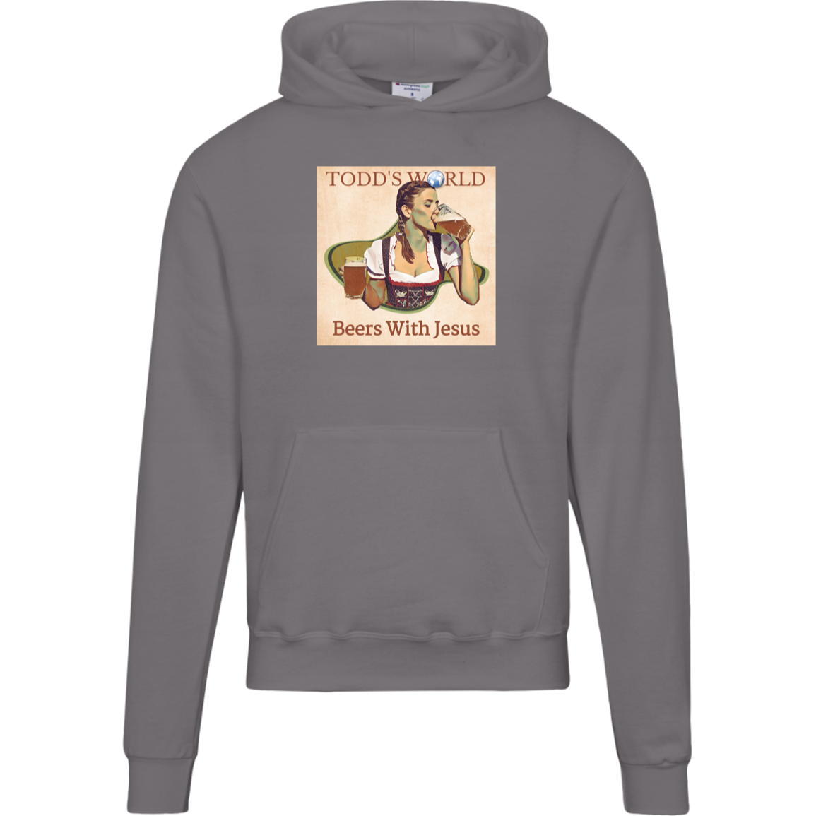 Beers With Jesus Champion Mens Powerblend Hoodie