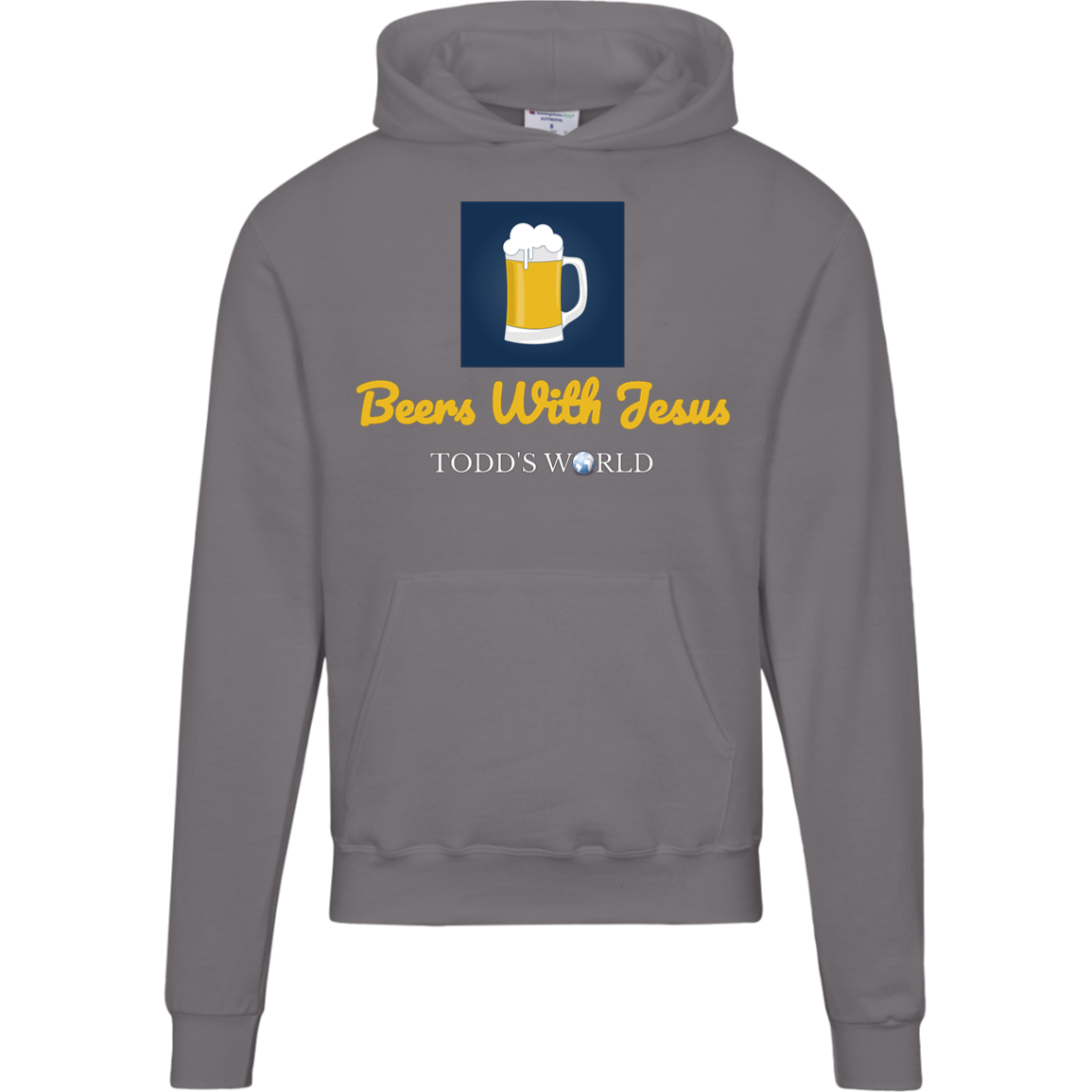 Beers With Jesus Champion Mens Powerblend Hoodie