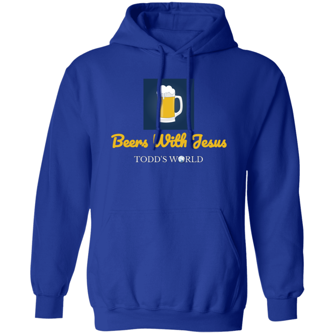 Beers With Jesus Gildan Pullover Hoodie