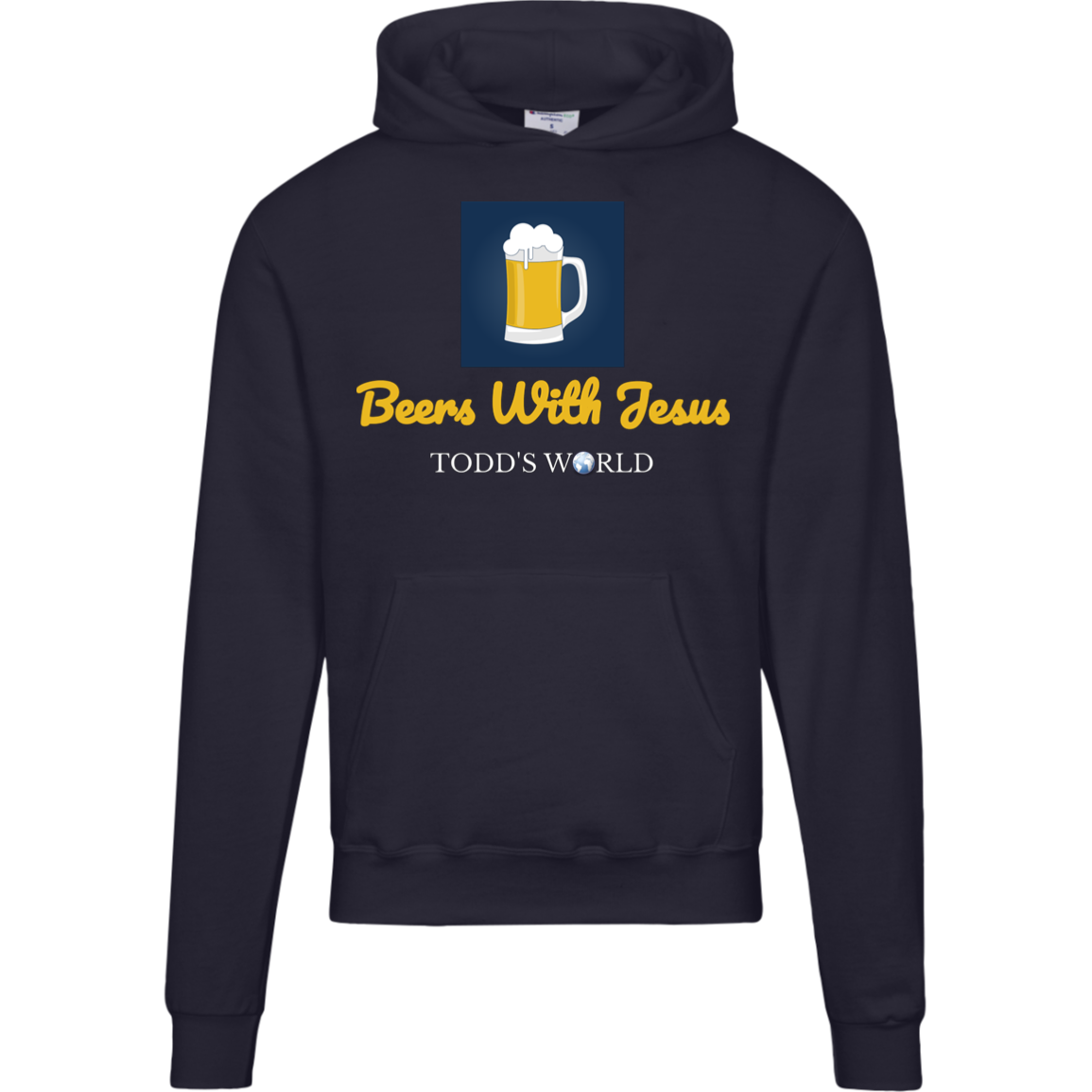 Beers With Jesus Champion Mens Powerblend Hoodie