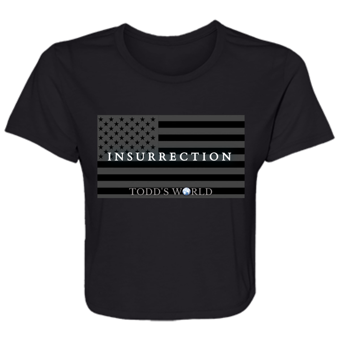 INSURRECTION Ladies' Flowy Cropped Tee