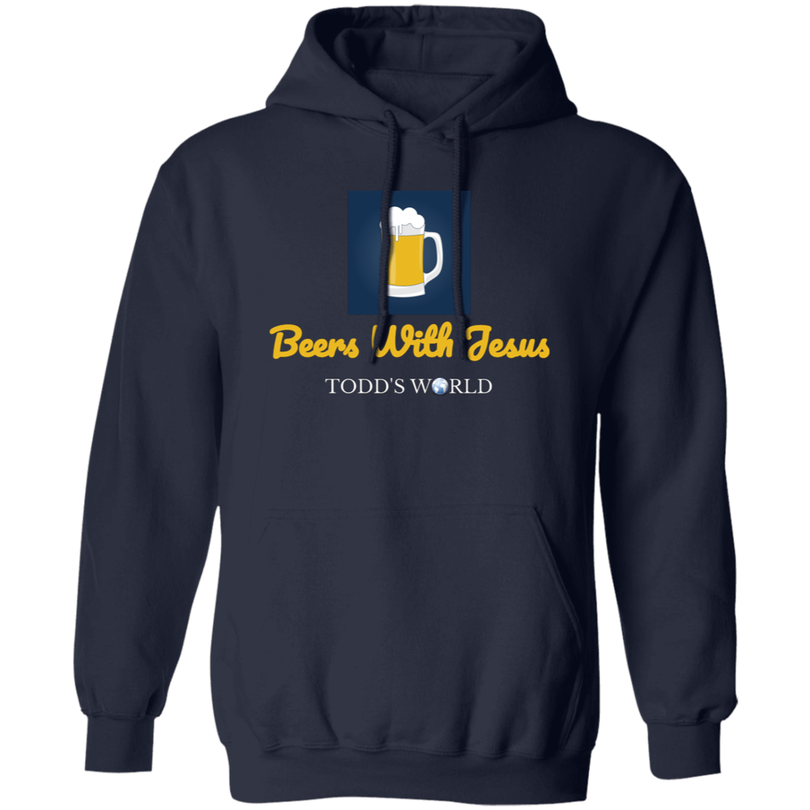 Beers With Jesus Gildan Pullover Hoodie
