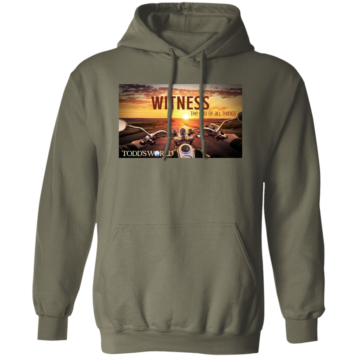 Witness Motorcycle Sunset Pullover Hoodie