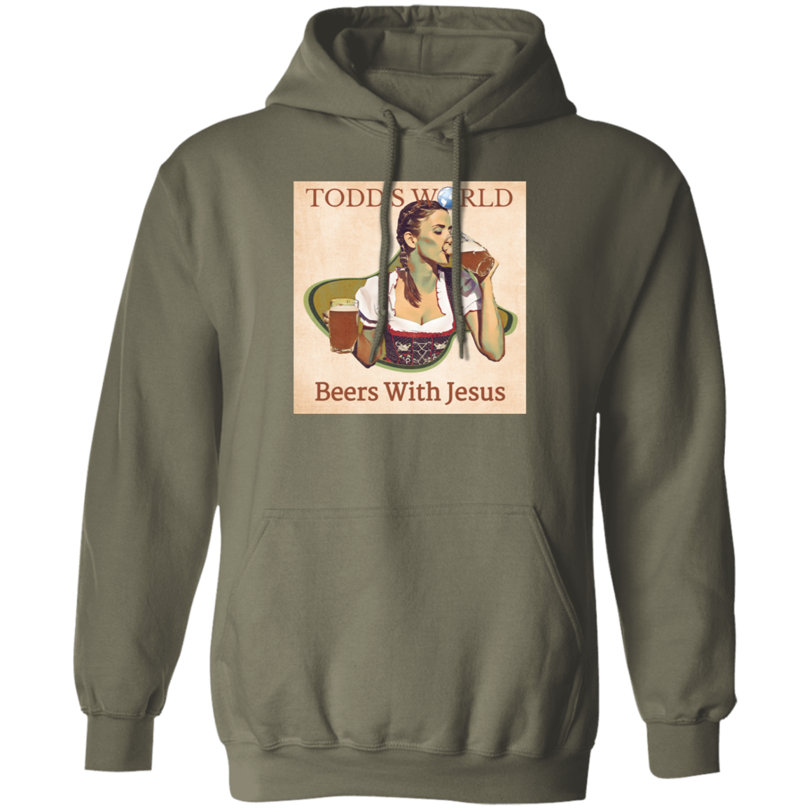 Beers With Jesus Pullover Hoodie