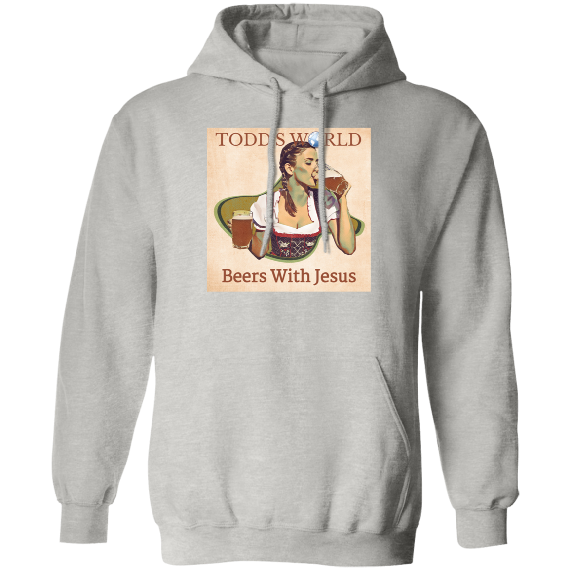 Beers With Jesus Pullover Hoodie