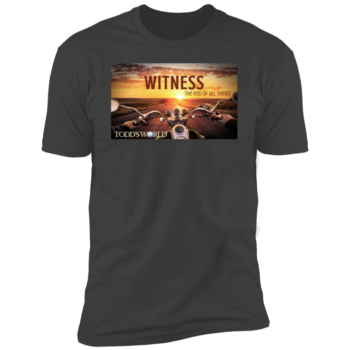 Witness Motorcycle Sunset Premium Short Sleeve T-Shirt