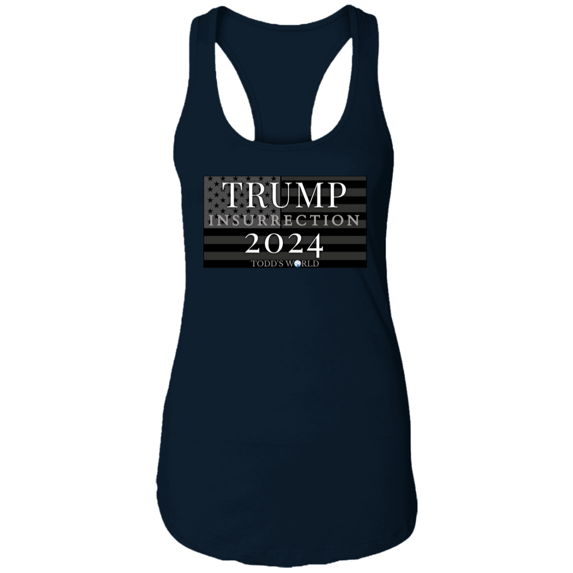 TRUMP 2024 insurrection Ladies Ideal Racerback Tank