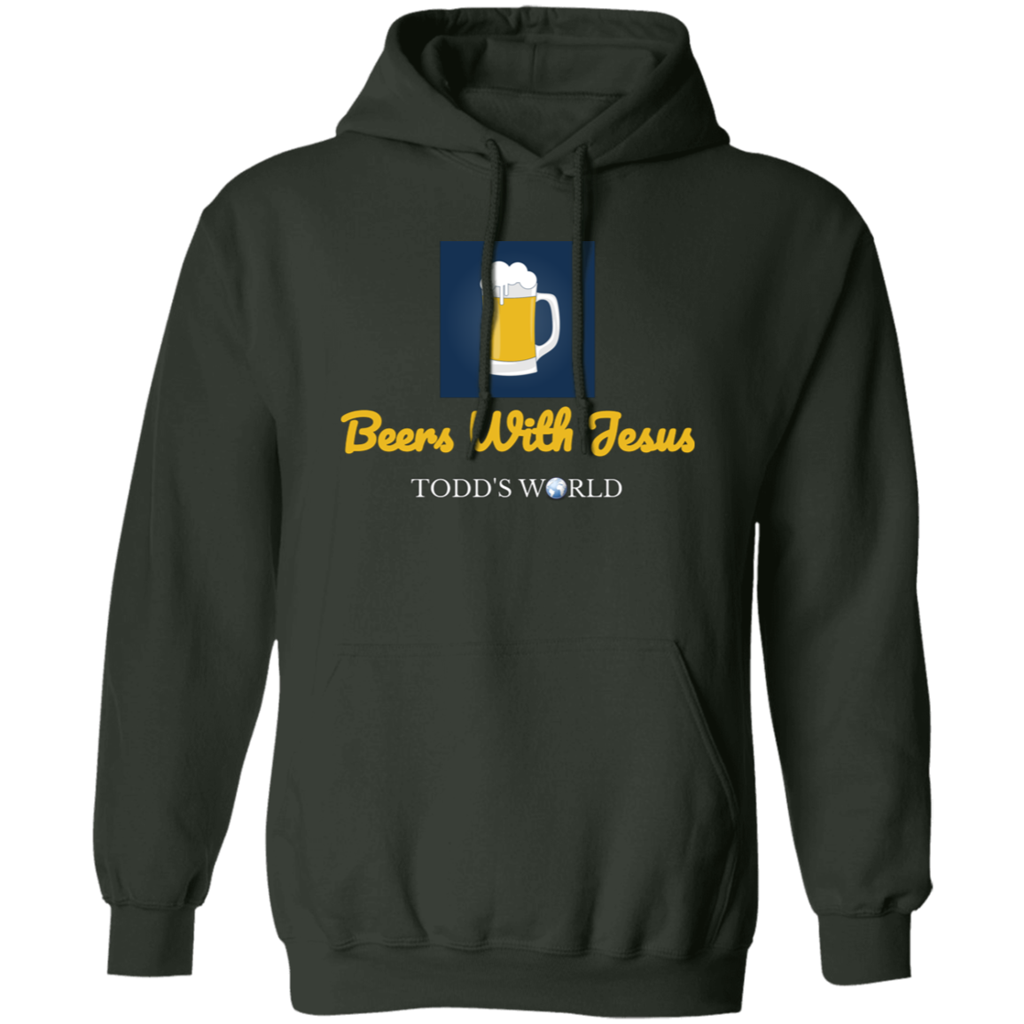 Beers With Jesus Gildan Pullover Hoodie