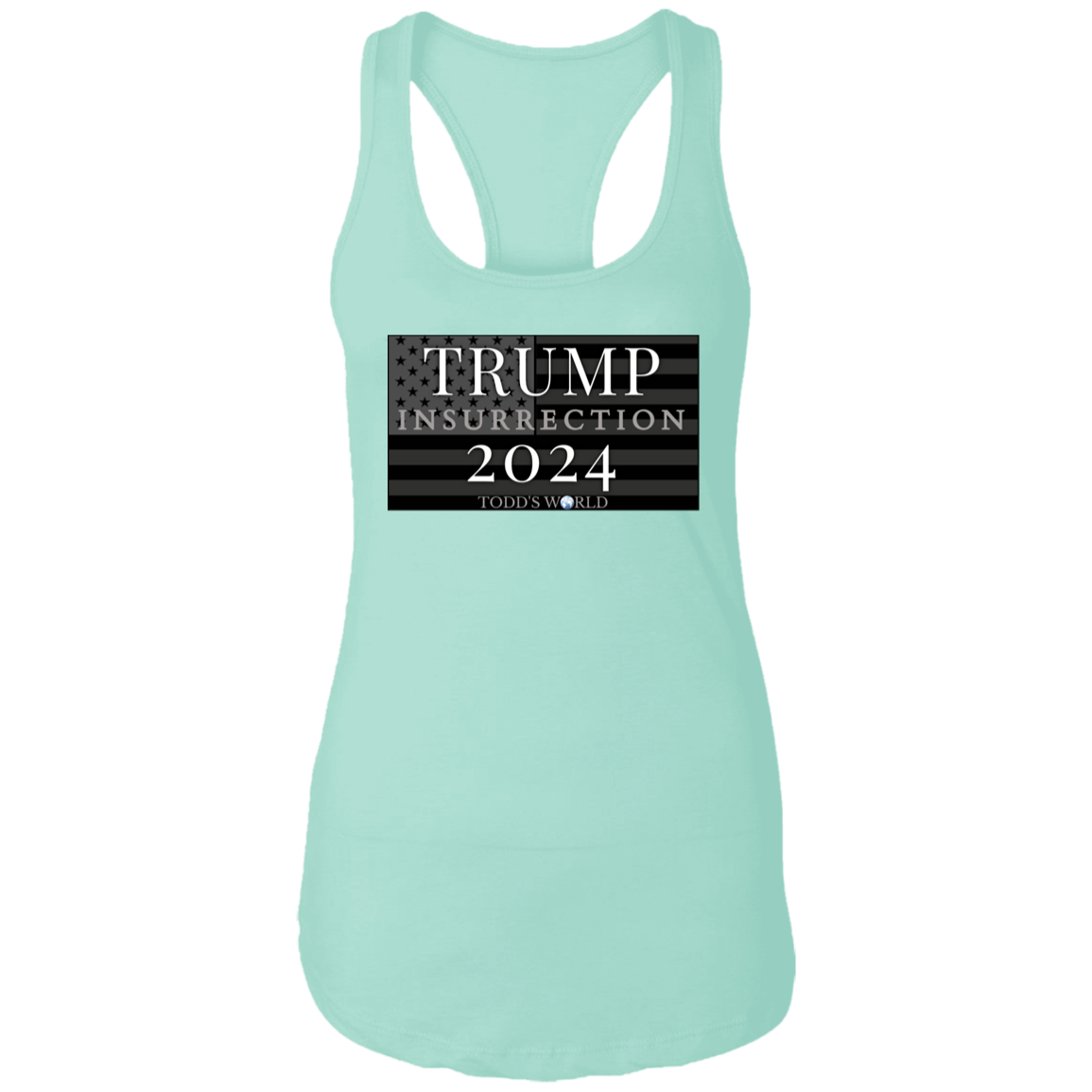 TRUMP 2024 insurrection Ladies Ideal Racerback Tank