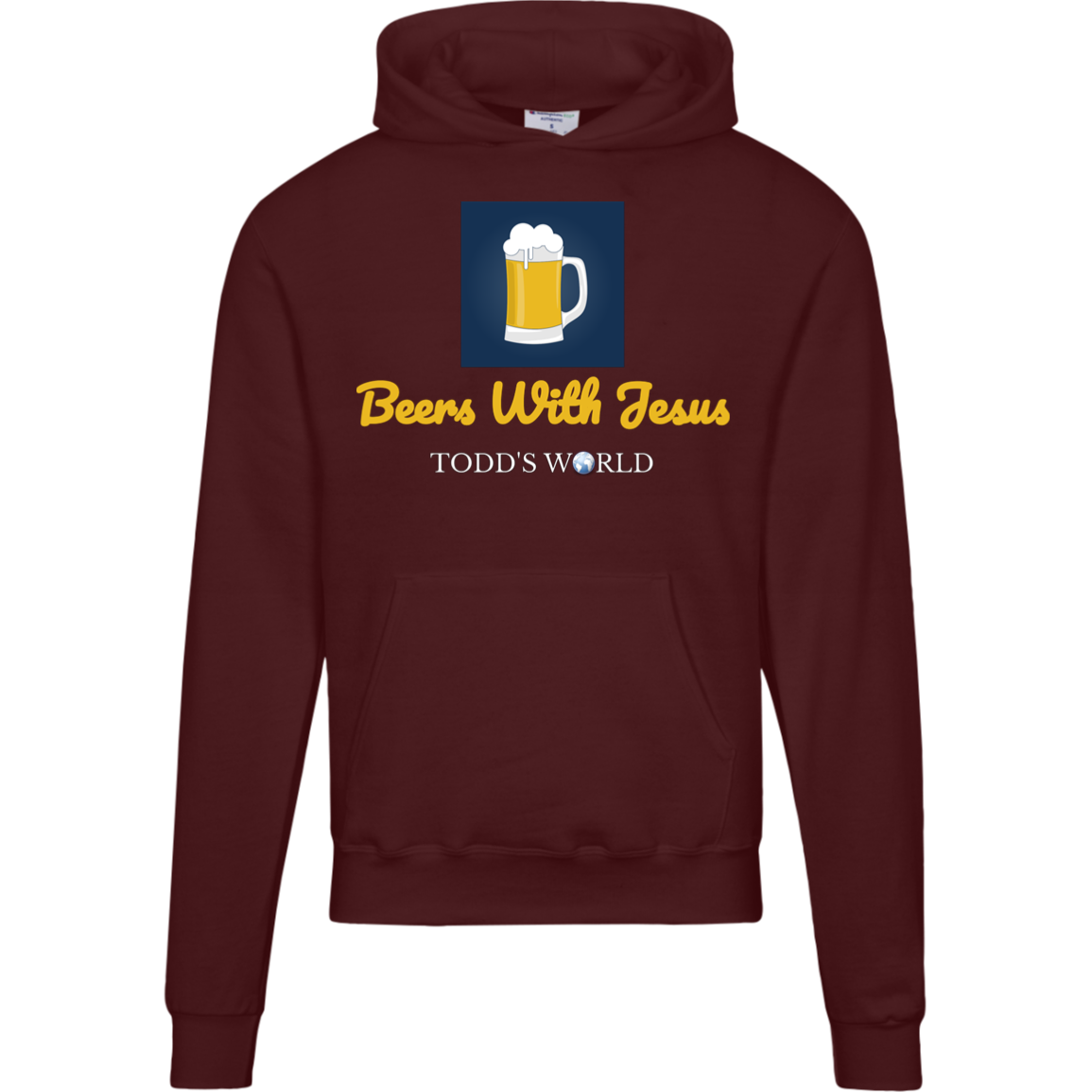 Beers With Jesus Champion Mens Powerblend Hoodie