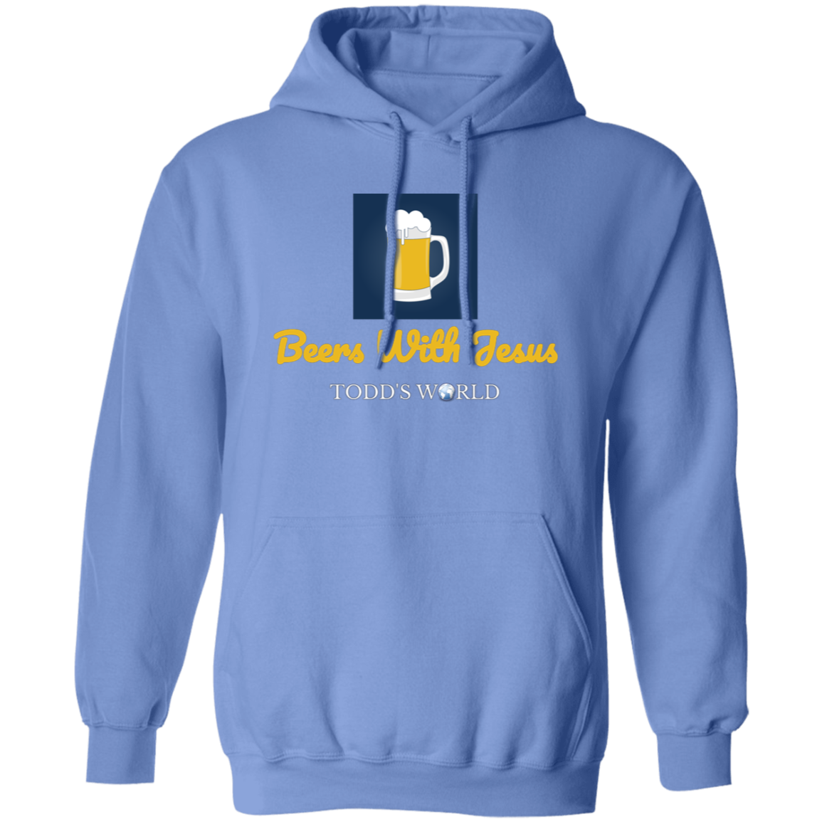Beers With Jesus Gildan Pullover Hoodie