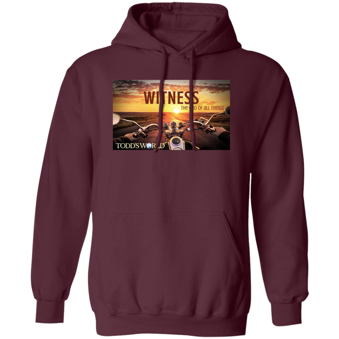 Witness Motorcycle Sunset Pullover Hoodie