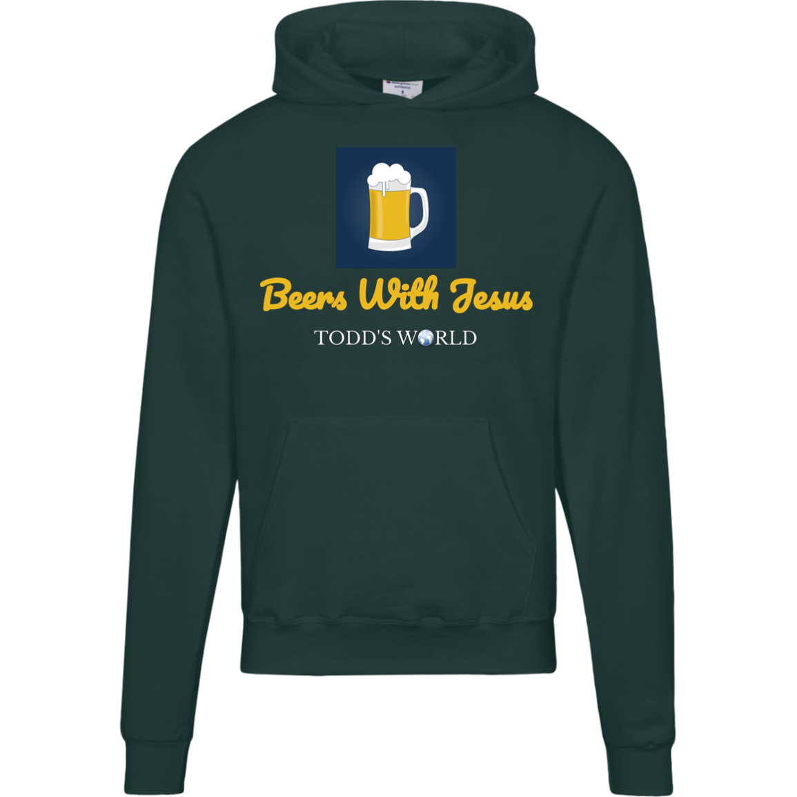 Beers With Jesus Champion Mens Powerblend Hoodie