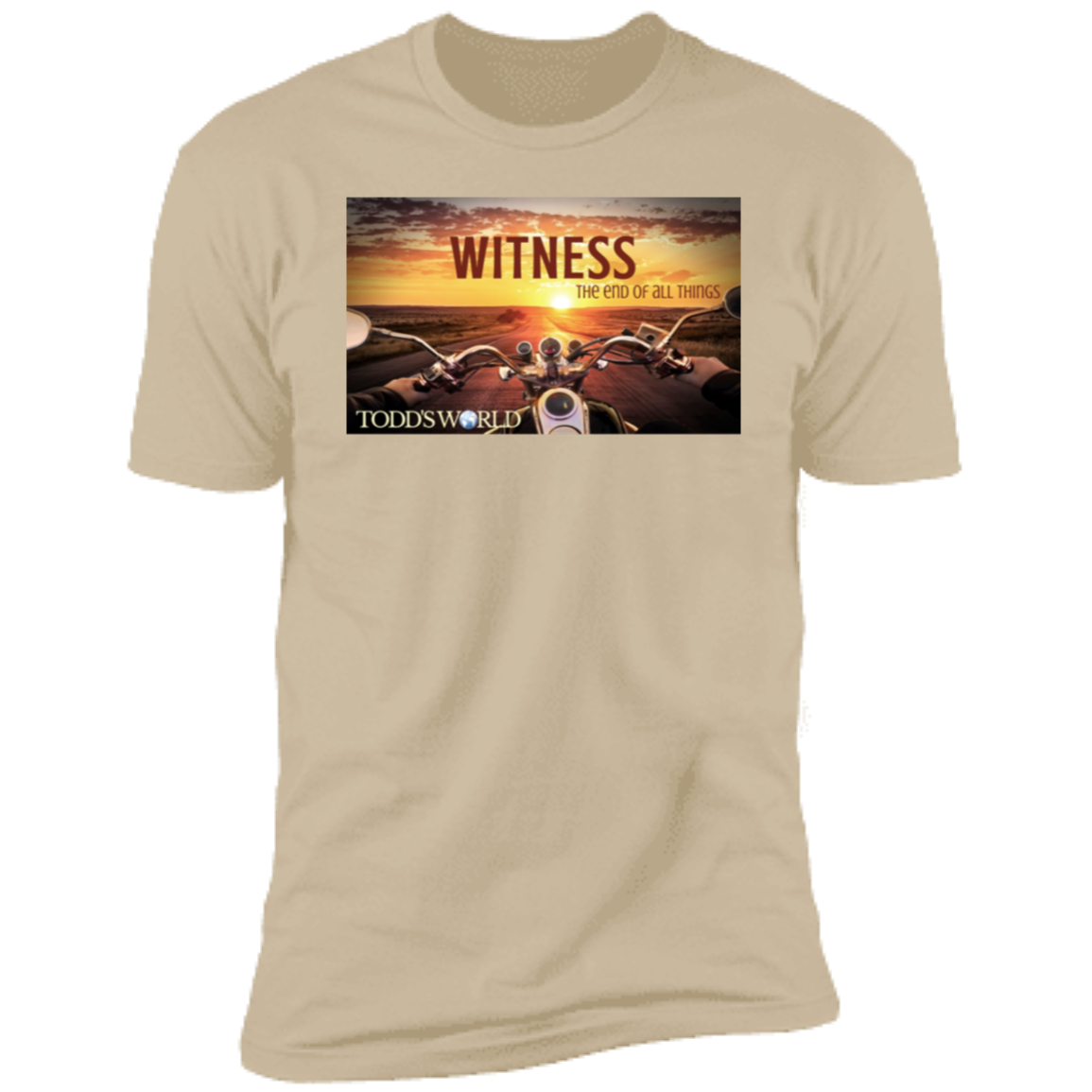 Witness Motorcycle Sunset Premium Short Sleeve T-Shirt