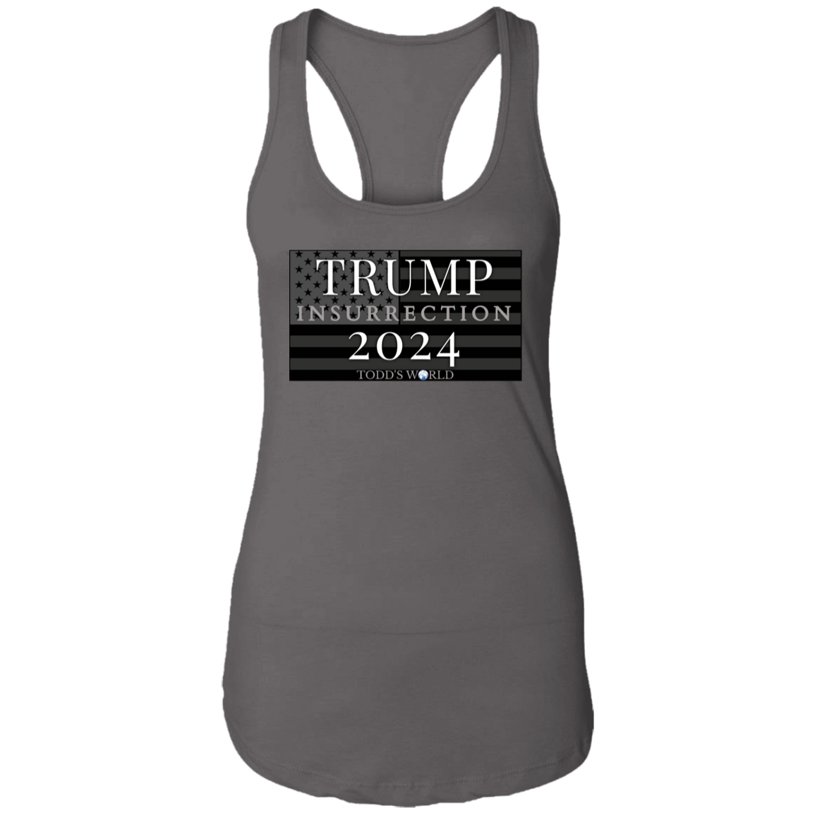 TRUMP 2024 insurrection Ladies Ideal Racerback Tank