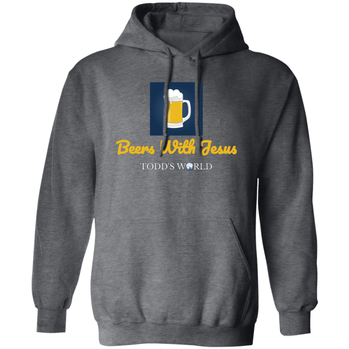Beers With Jesus Gildan Pullover Hoodie