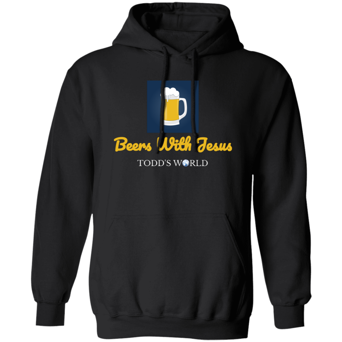Beers With Jesus Gildan Pullover Hoodie