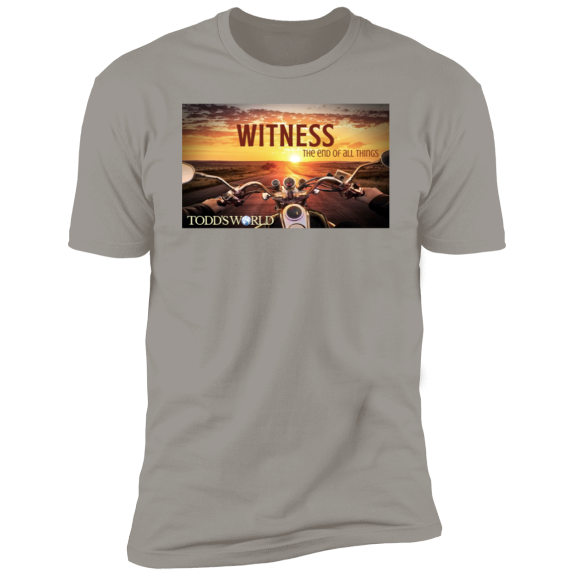 Witness Motorcycle Sunset Premium Short Sleeve T-Shirt