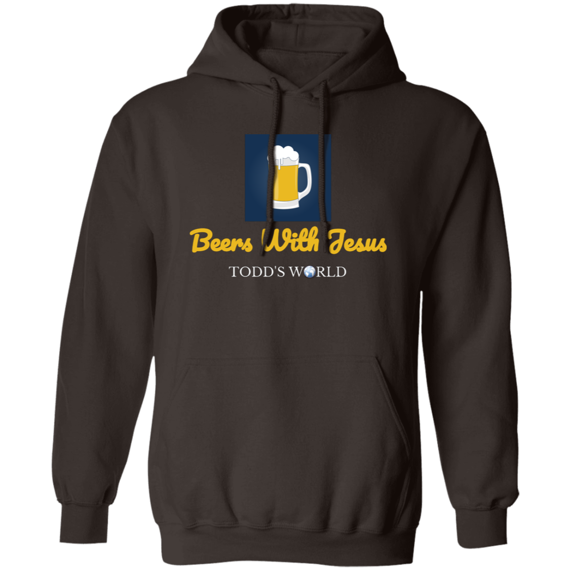 Beers With Jesus Gildan Pullover Hoodie