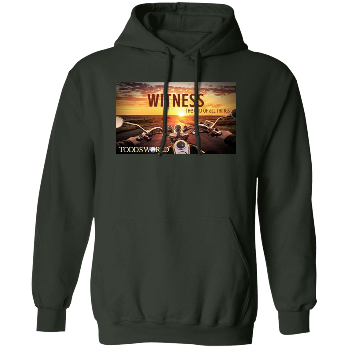 Witness Motorcycle Sunset Pullover Hoodie