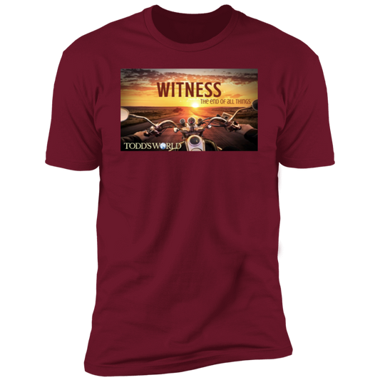 Witness Motorcycle Sunset Premium Short Sleeve T-Shirt