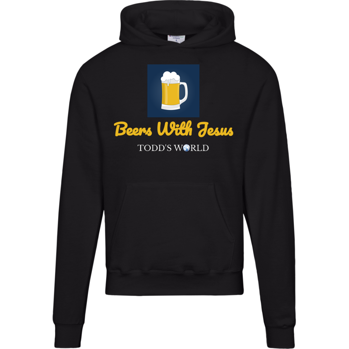 Beers With Jesus Champion Mens Powerblend Hoodie