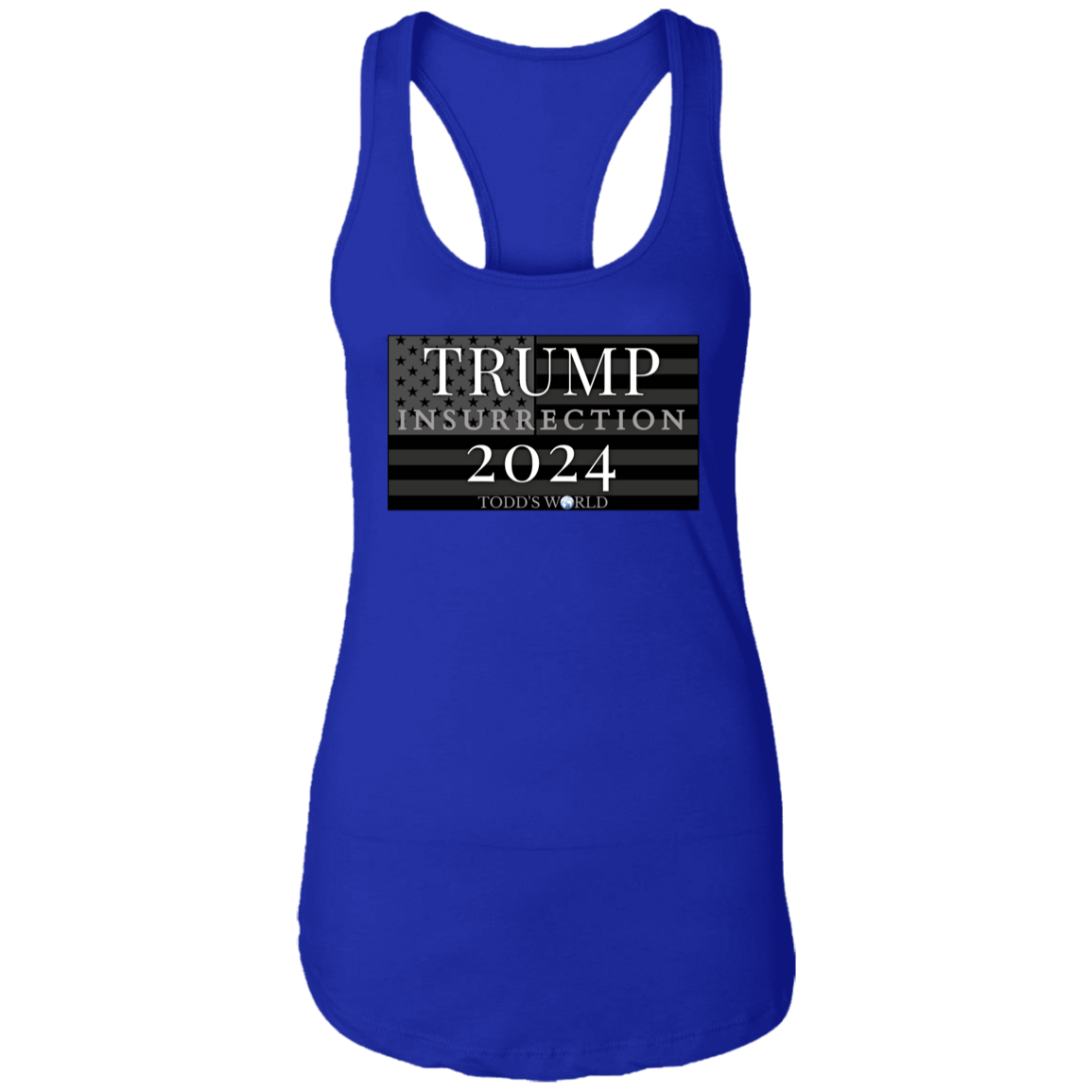 TRUMP 2024 insurrection Ladies Ideal Racerback Tank