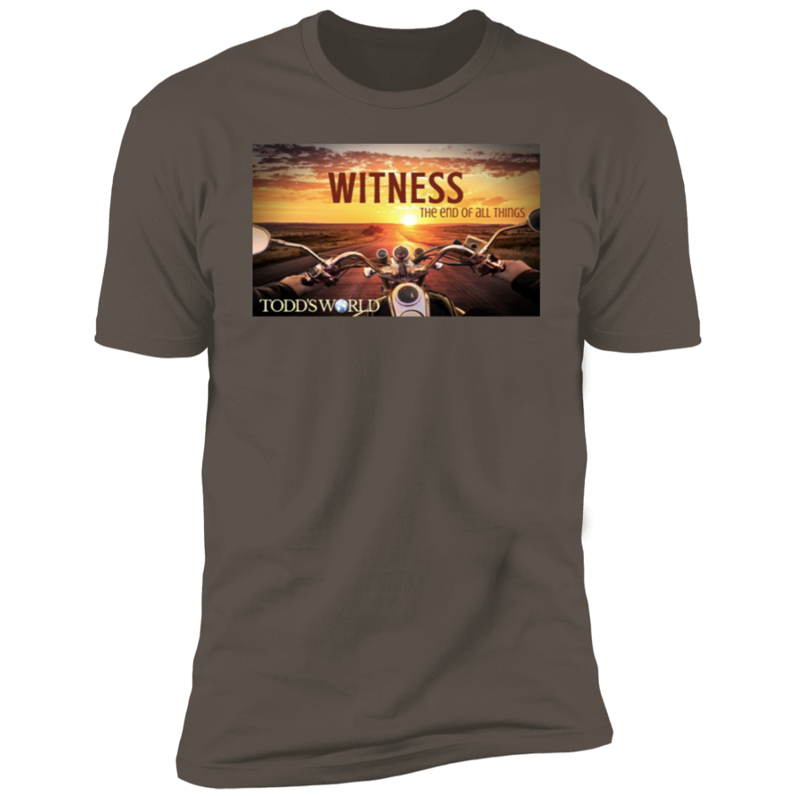 Witness Motorcycle Sunset Premium Short Sleeve T-Shirt