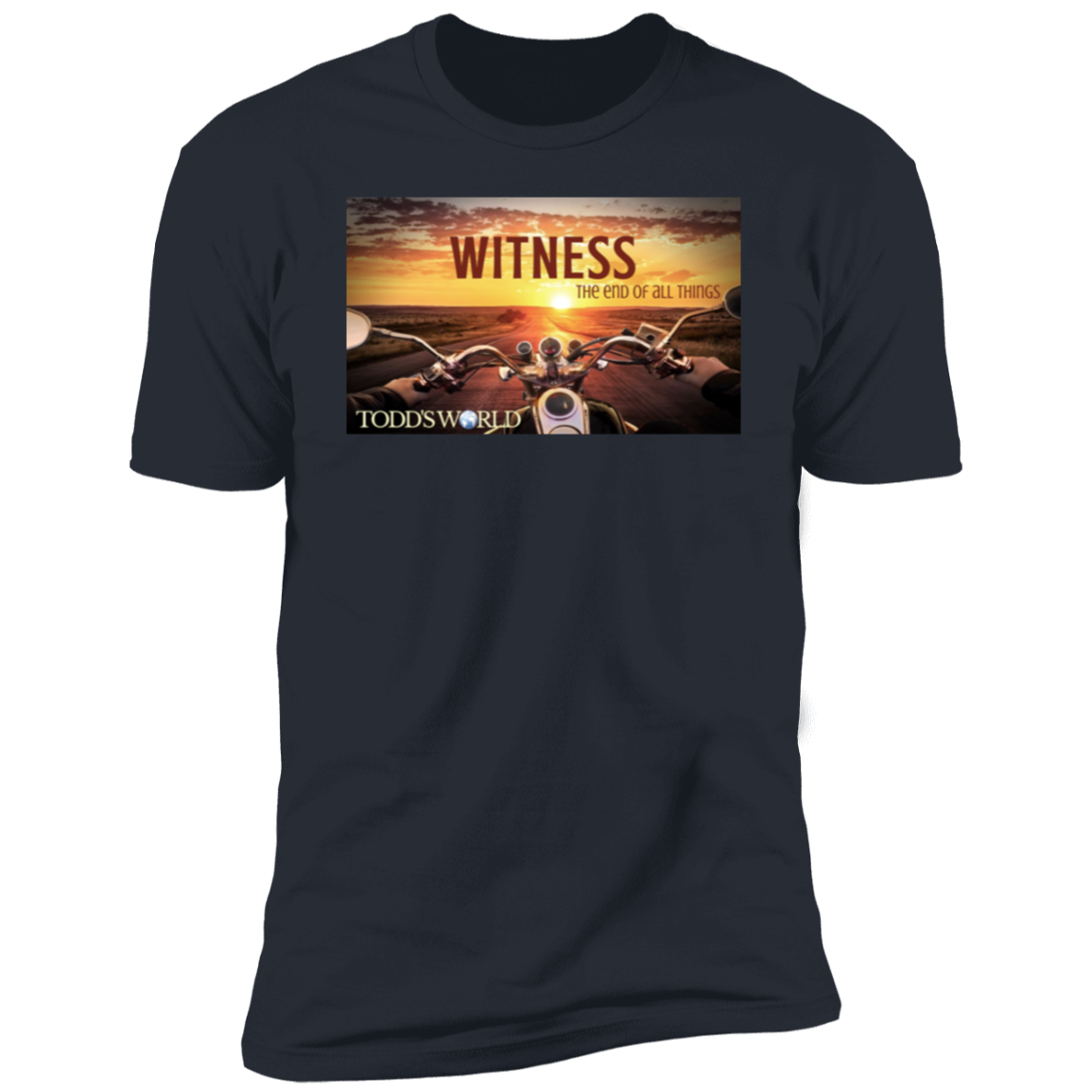 Witness Motorcycle Sunset Premium Short Sleeve T-Shirt