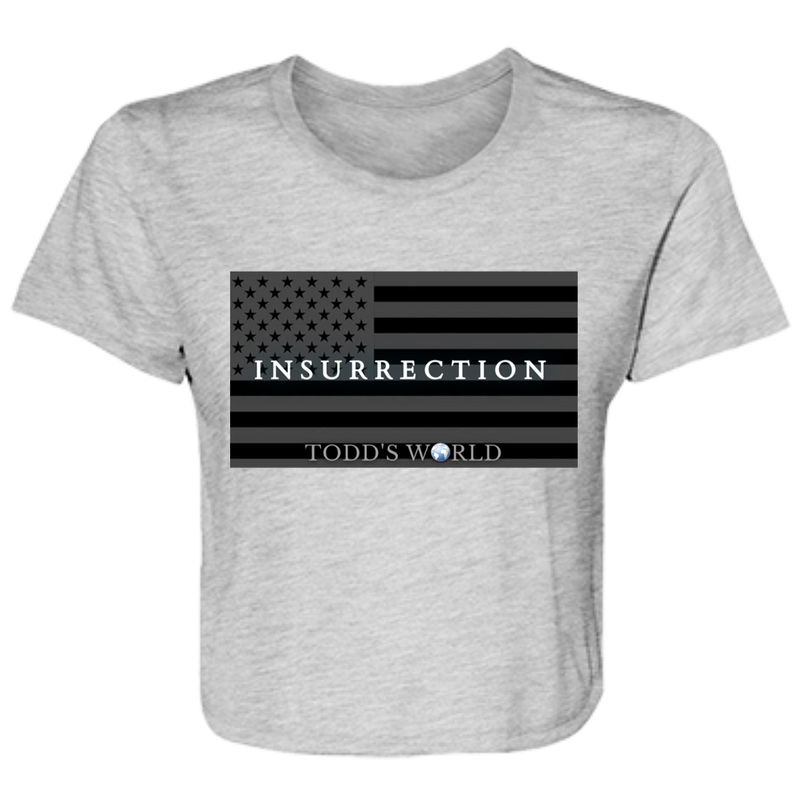 INSURRECTION Ladies' Flowy Cropped Tee