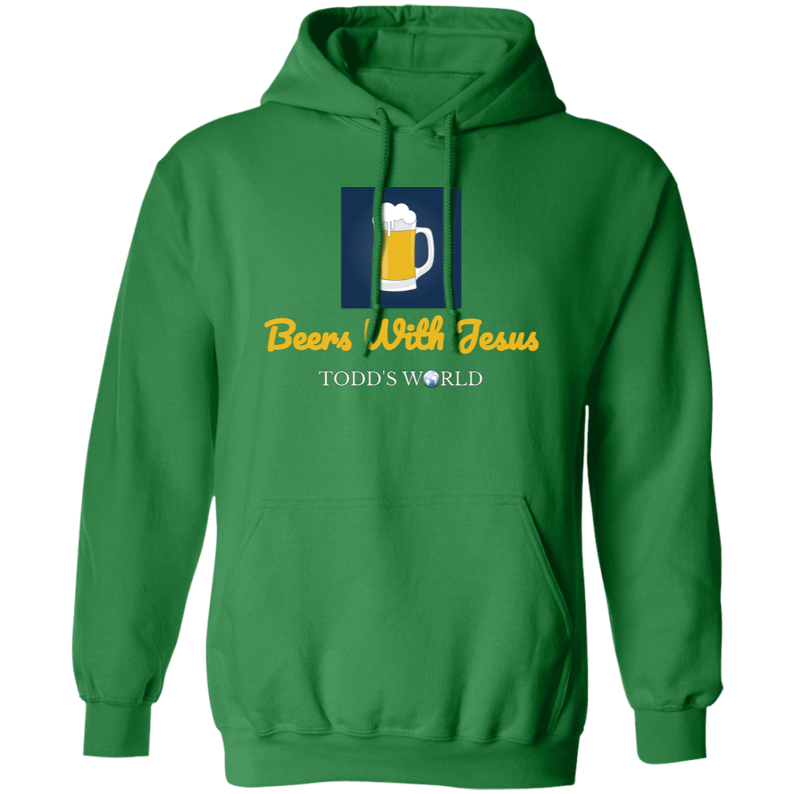 Beers With Jesus Gildan Pullover Hoodie