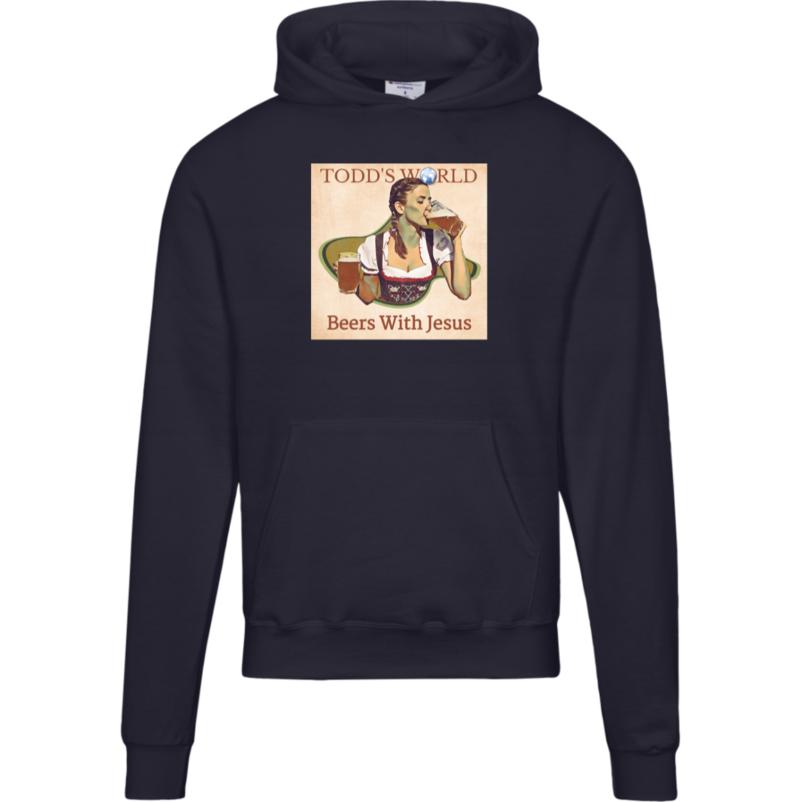 Beers With Jesus Champion Mens Powerblend Hoodie